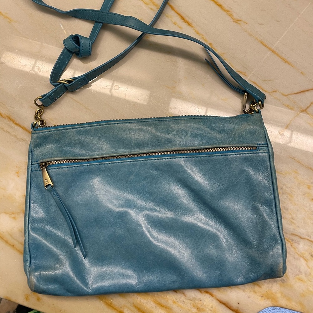 Blue crossbody Hobo handbag